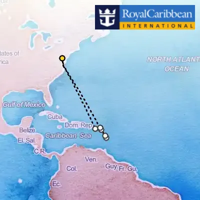 April 18th, 2026  - Southern Caribbean Cruise on the Royal Caribbean Vision of the Seas