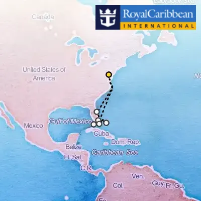July 9th, 2026  - Bahamas Getaway Cruise on the Royal Caribbean Vision of the Seas