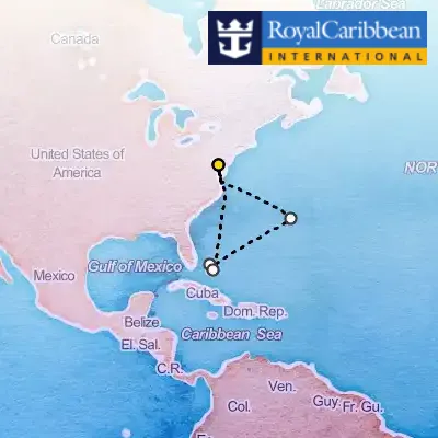 June 25th, 2026  - Bermuda & Perfect Day Cruise on the Royal Caribbean Vision of the Seas