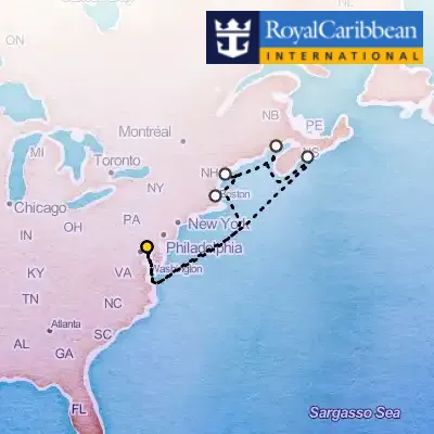 September 10th, 2026  - Canada & New England Cruise on the Royal Caribbean Vision of the Seas