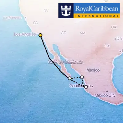 February 8th, 2027  - Cabo, Vallarta & Mazatlan Cruise on the Royal Caribbean Voyager of the Seas
