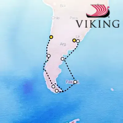 January 5th, 2027  - South America & the Chilean Fjords Cruise on the Viking Ocean Cruises Viking Jupiter