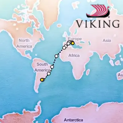 November 4th, 2026  - The Mediterranean & South Atlantic Cruise on the Viking Ocean Cruises Viking Jupiter