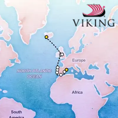 June 8th, 2026  - Iceland, British Isles & Iberia Cruise on the Viking Ocean Cruises Viking Mars