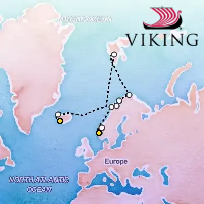 August 19th, 2027  - Iceland & Norway's Arctic Explorer on the Viking Ocean Cruises Viking Mars