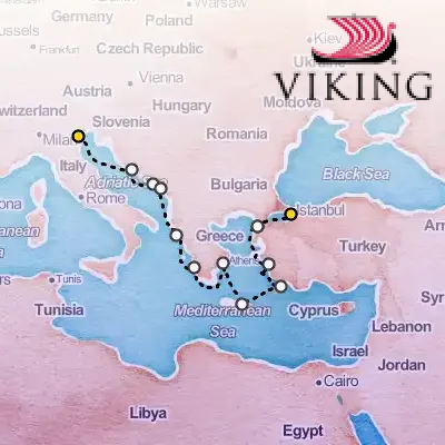 April 4th, 2026  - Ancient Adriatic Treasures Cruise on the Viking Ocean Cruises Viking Saturn
