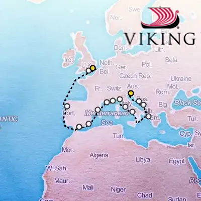 October 1st, 2025  - Iberian & Mediterranean Odyssey on the Viking Ocean Cruises Viking Vela