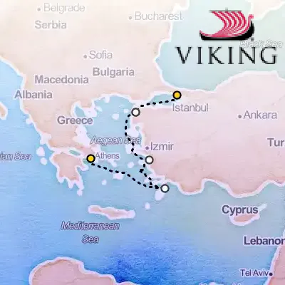 December 20th, 2025  - Ancient Mediterranean Treasures Cruise on the Viking Ocean Cruises Viking Vela