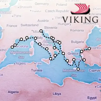 December 1st, 2025  - Mediterranean's Iconic Shores Cruise on the Viking Ocean Cruises Viking Vesta