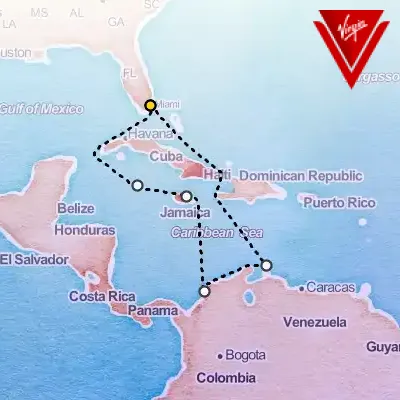 December 7th, 2025  - Aruban Sunsets & Calm Cayman Days Cruise on the Virgin Voyages Brilliant Lady