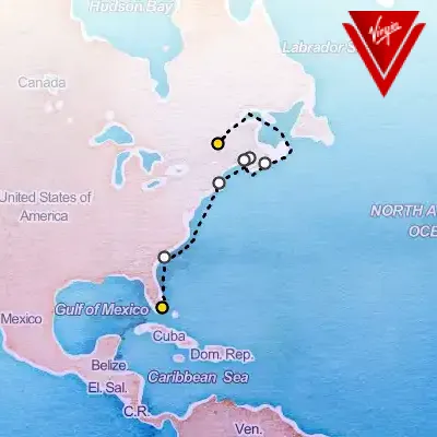 October 3rd, 2025  - Fall Leaves to Miami Scenes Cruise on the Virgin Voyages Brilliant Lady