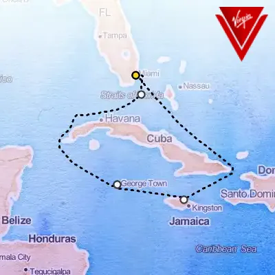 November 1st, 2025  - Western Caribbean: Miami to Bimini on the Virgin Voyages Brilliant Lady
