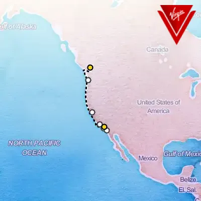 September 11th, 2026  - Vancouver down the California Coast Cruise on the Virgin Voyages Brilliant Lady