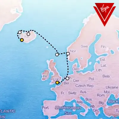July 27th, 2025  - England to Iceland & Norway Cruise on the Virgin Voyages Scarlet Lady