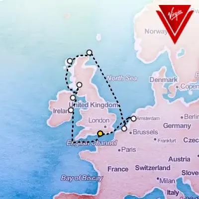 August 17th, 2025  - Portsmouth to Ireland, Scotland & More Cruise on the Virgin Voyages Scarlet Lady