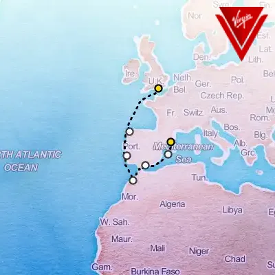 September 12th, 2025  - Portsmouth to Lisbon, Casablanca & Spain Cruise on the Virgin Voyages Scarlet Lady