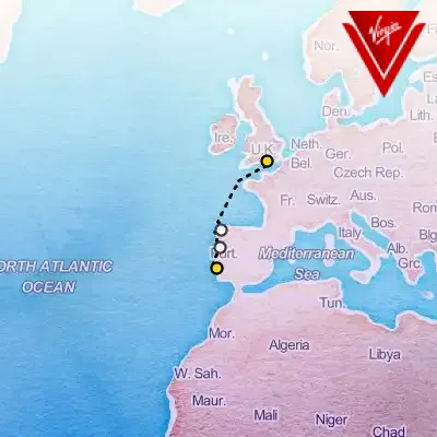 July 22nd, 2025  - A Virgin Celebration Voyage, Lisbon on the Virgin Voyages Scarlet Lady