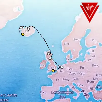 August 27th, 2026  - English Elegance to Idyllic Iceland Cruise on the Virgin Voyages Valiant Lady