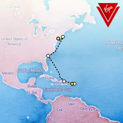 March 28th, 2026  - Tortola, Charleston, Newport & More Cruise on the Virgin Voyages Valiant Lady