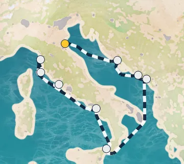 11 Night Ravenna to Rome cruise