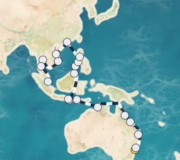 40 Night Sydney, Australia to Singapore cruise