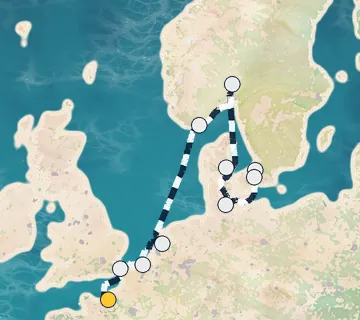 11 Night Paris to Copenhagen cruise
