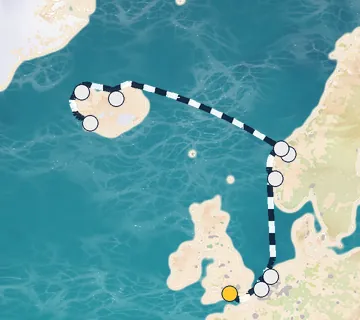 11 Night London to Reykjavik cruise