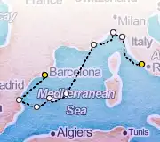 10 Night Rome to Barcelona cruise