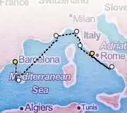 9 Night Rome to Barcelona cruise