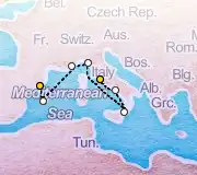 8 Night Barcelona to Rome cruise