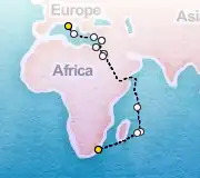 25 Night Rome to Durban cruise