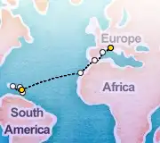 18 Night Savona to Pointe-a-Pitre cruise