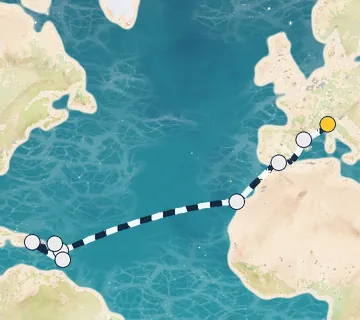 18 Night Savona to Pointe-a-Pitre cruise