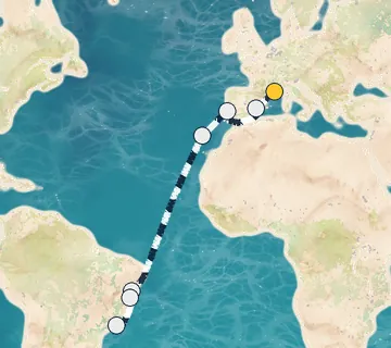 15 Night Marseille to Rio cruise