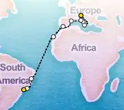 20 Night Venice to Sao Paolo cruise