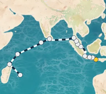 25 Night Bali to Mauritius cruise