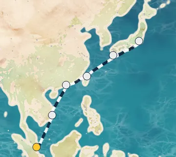 10 Night Singapore to Tokyo cruise