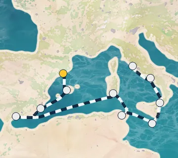 10 Night Barcelona to Rome cruise