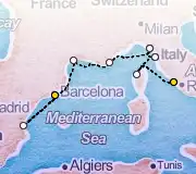 7 Night Barcelona to Rome cruise