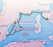 11 Night Rome to Barcelona cruise
