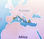 7 Night Athens to Barcelona cruise