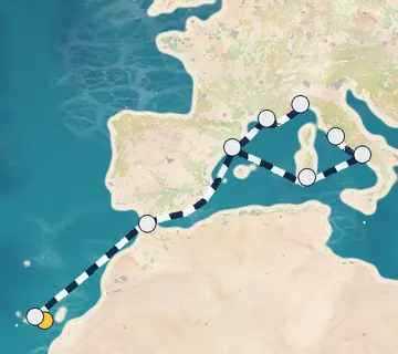 13 Night Las Palmas to Rome cruise