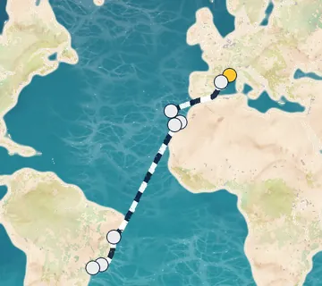 17 Night Marseille to Sao Paolo cruise