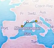 2 Night Florence to Barcelona cruise