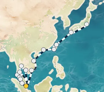 26 Night Singapore to Tokyo cruise