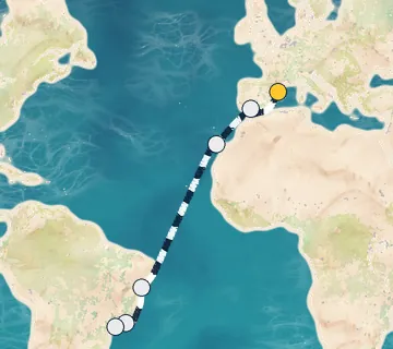 13 Night Barcelona to Sao Paolo cruise
