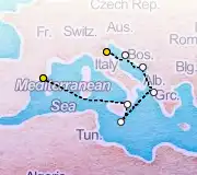 7 Night Ravenna to Barcelona cruise