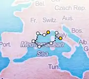 7 Night Rome to Monte Carlo cruise