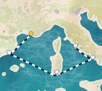 5 Night Marseille to Rome cruise