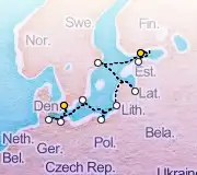 10 Night Copenhagen to Helsinki cruise